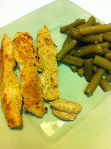 Fish Sticks in Alm Flour