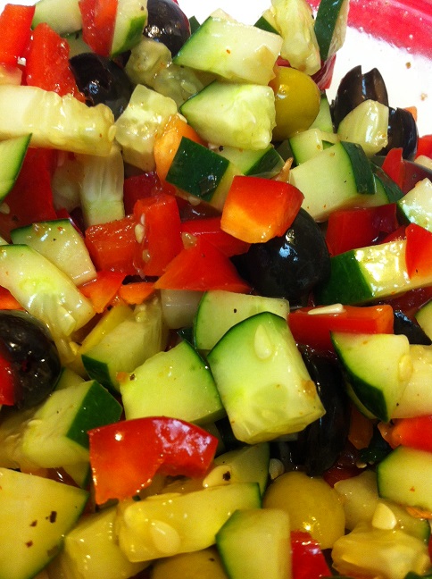 Lettuce-Free Veggie Salad