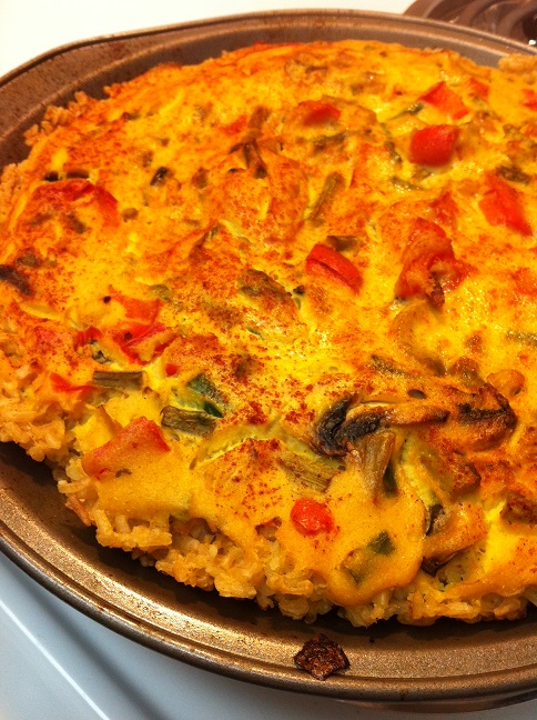 Asparagus and Mushroom Quiche w Brown Rice Crust 2